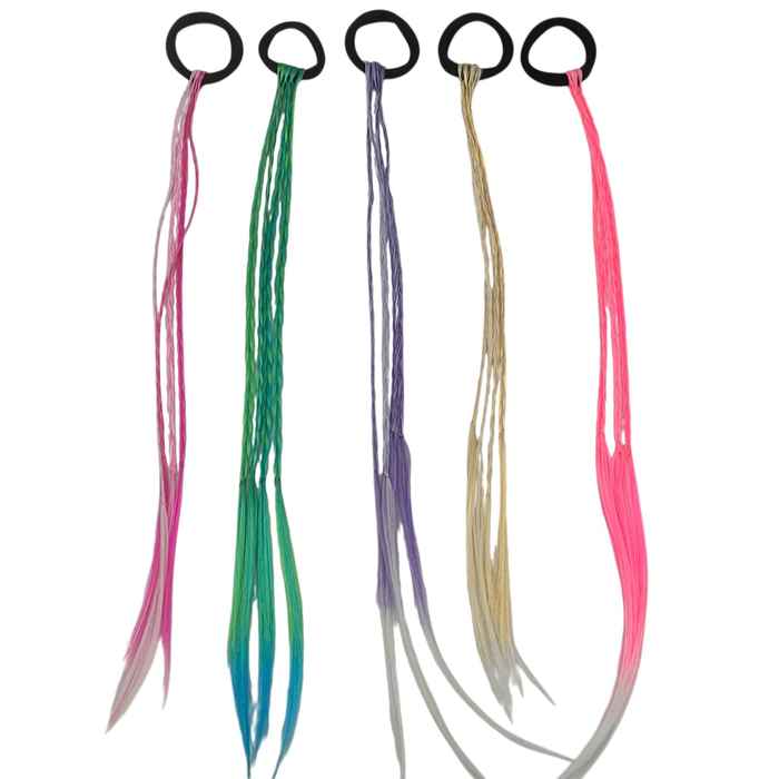 Peluca trenza, PACKx12, varios colores