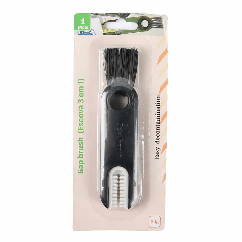 [G3850] Cepillo multiuso 3en1, ideal para limpiar tapa de botellas deportivas, en blister