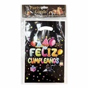 Bolsa de regalo o sorpresitas x10 feliz cumple, en bolsa, varios colores