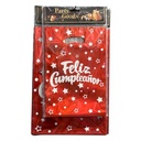 Bolsa de regalo o sorpresitas x10 feliz cumple, en bolsa, varios colores