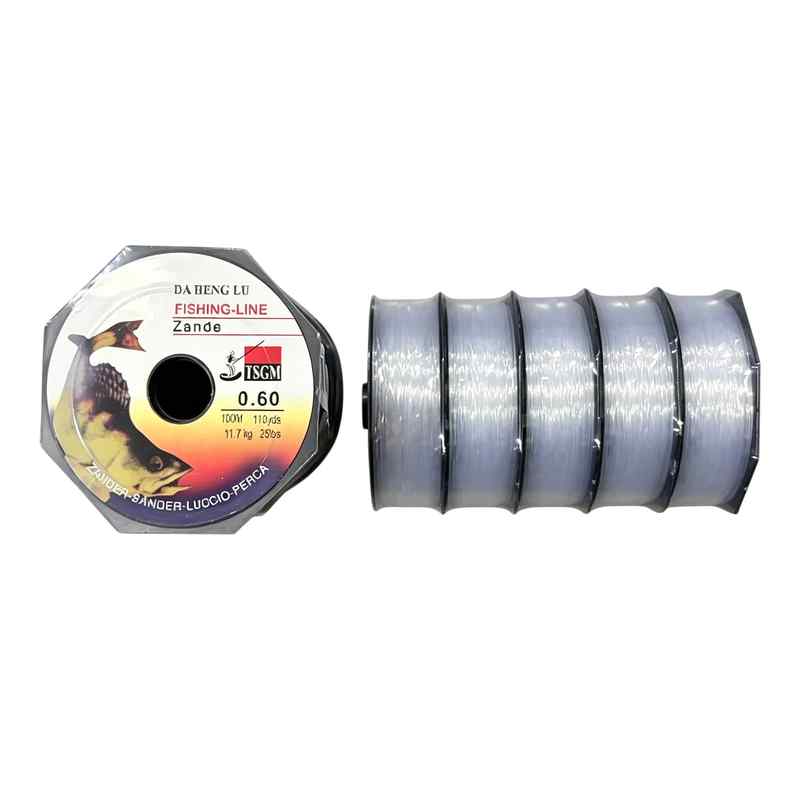 Tanza para pesca 0.6mm, 100m, PACKx5
