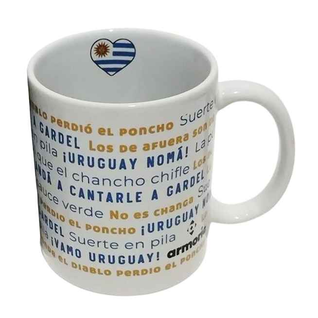 [H200CF] Taza de loza 300ml, Uruguay frases típicas