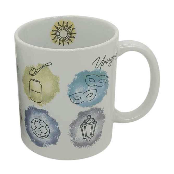 [H200CJ] Taza de loza 300ml, Uruguay típico
