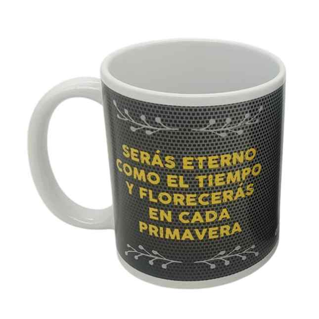[H200CQ] Taza de loza 300ml, fútbol dos colores