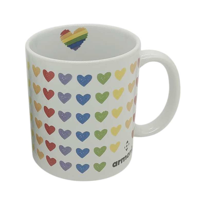 [H200DE] Taza de loza 300ml, corazones