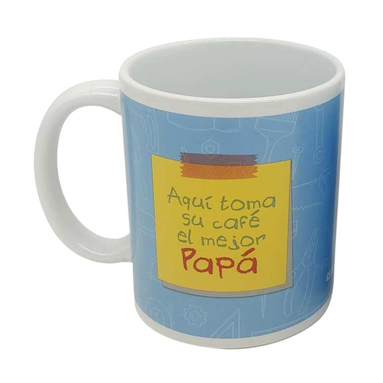 [H200DS] Taza de loza 300ml, Papá nota