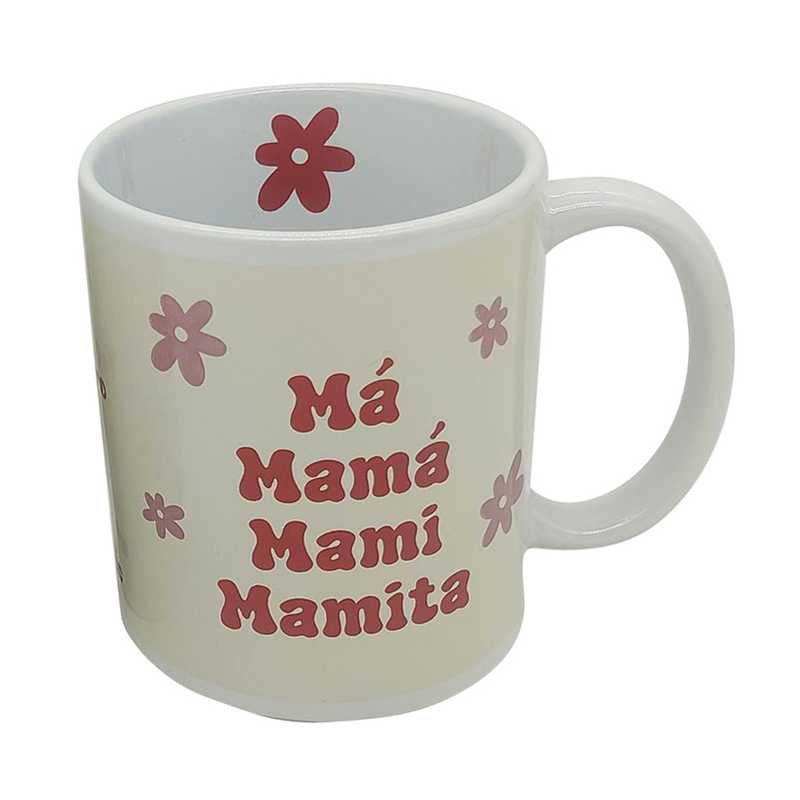 [H200DT] Taza de loza 300ml, Mamá mami ma mamita