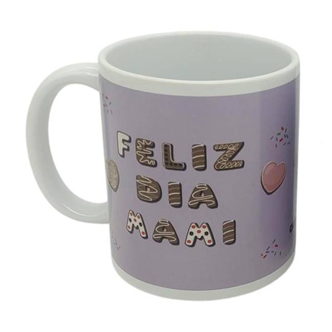 [H200DV] Taza de loza 300ml, Mamá galletitas