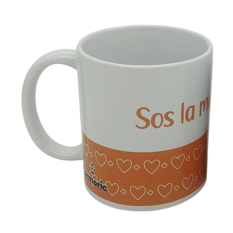 [H200DW] Taza de loza 300ml, Mamá sos la mejor