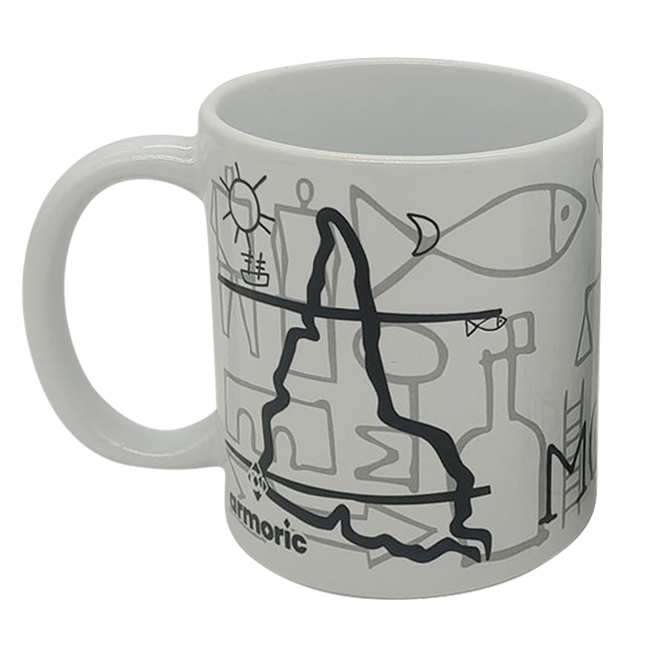 [H200EB] Taza de loza 300ml, Uruguay Montevideo