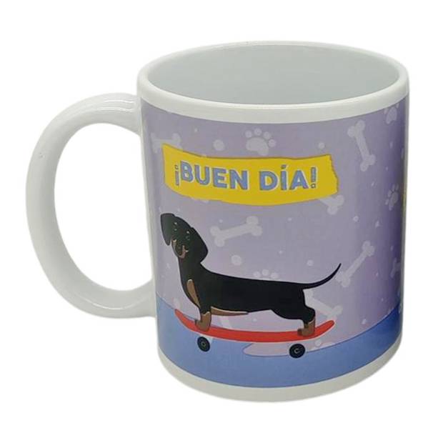 [H200EK] Taza de loza 300ml, Buen día