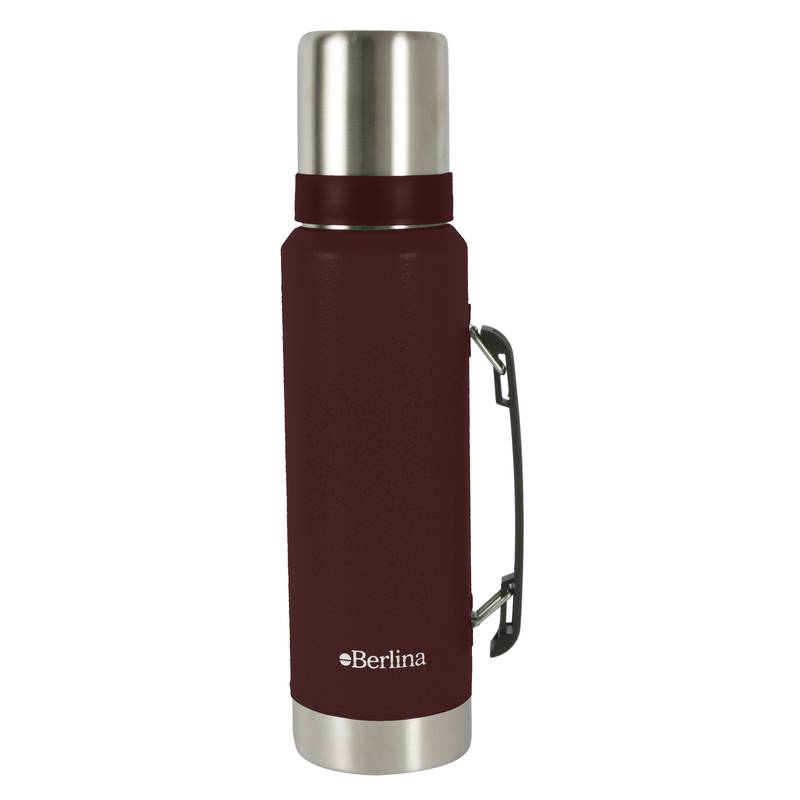 Termo 1.2L acero BORDEAU pico cebador, base antideslizante, Berlina
