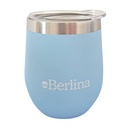 Mate 220ml Berlina CELESTE, con tapa doble pared de acero inoxidable en caja