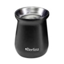Mate 260ml Berlina NEGRO, alto doble pared de acero inoxidable en caja