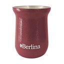 Mate 260ml Berlina ROJO, alto doble pared de acero inoxidable en caja