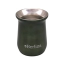 Mate 260ml Berlina VERDE, alto doble pared de acero inoxidable, en caja