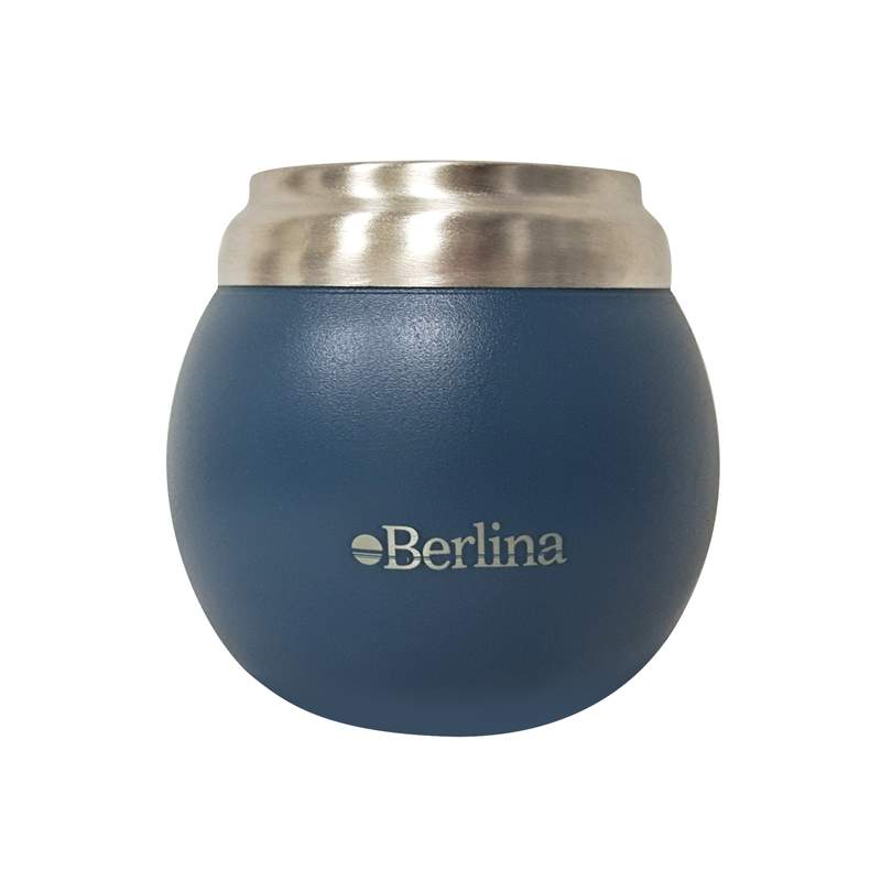 [H3778VD] Mate 210ml Berlina VERDE, doble pared de acero inoxidable en caja