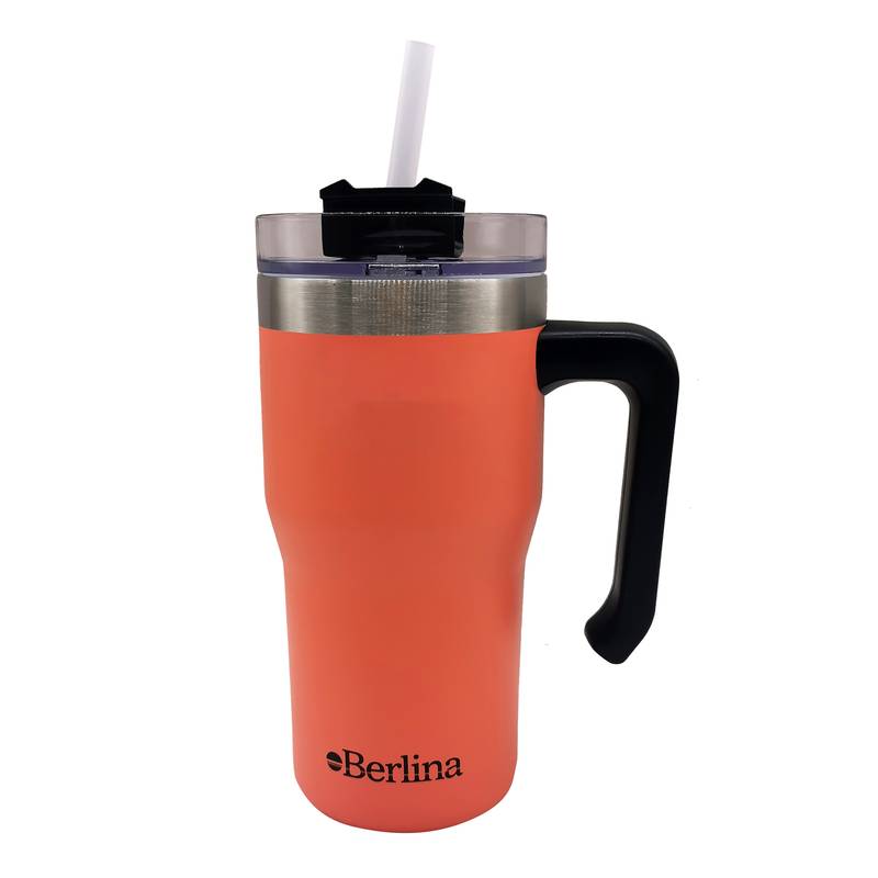 Vaso térmico doble pared 600ml, sorbito de plástico Berlina SALMON