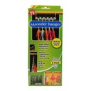 Percha, organizadores de plástico para 5 perchas, ideal para ahorrar espacio, 8 unidades, en caja