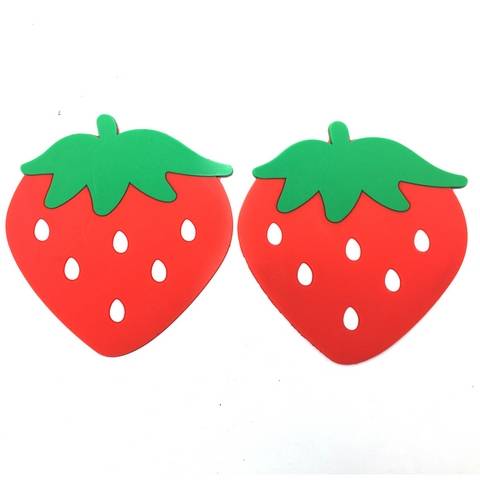 [HA2833] Posavasos x2 de PVC, varios diseños de frutas