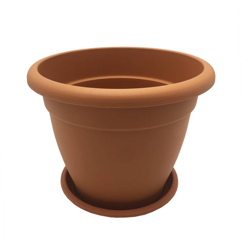 [HA2880] Maceta de plástico redonda, 31cm, con plato