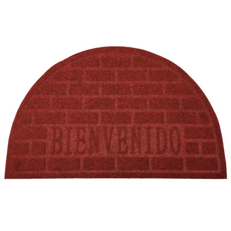 [HA2894] Alfombra felpudo moquette, semicírculo Bienvenido, varios colores
