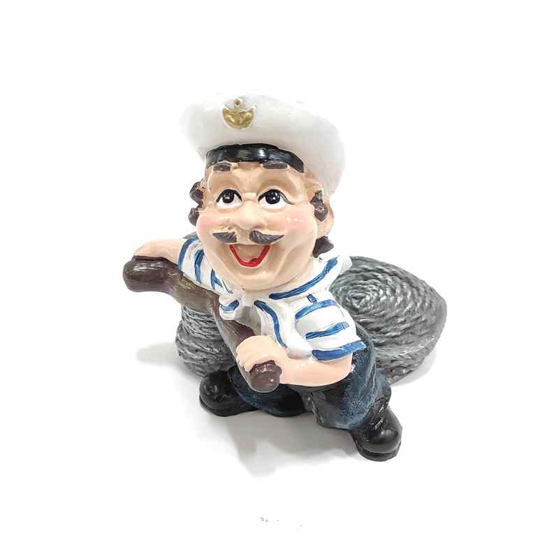 [HA3319] Portabotella marinero de resina, en caja
