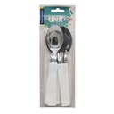 Cubiertos cucharas de mesa x6 en blister acero inoxidable BLANCO, UNA MARTINAZZO