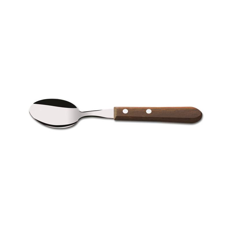 [HA3606] Cubiertos cucharas de té x3 en blister acero inoxidable mango de madera, UNIVERSAL MARTINAZZO