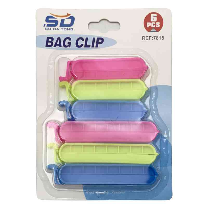[HA3641] Clips cierra bolsas x6, en blister