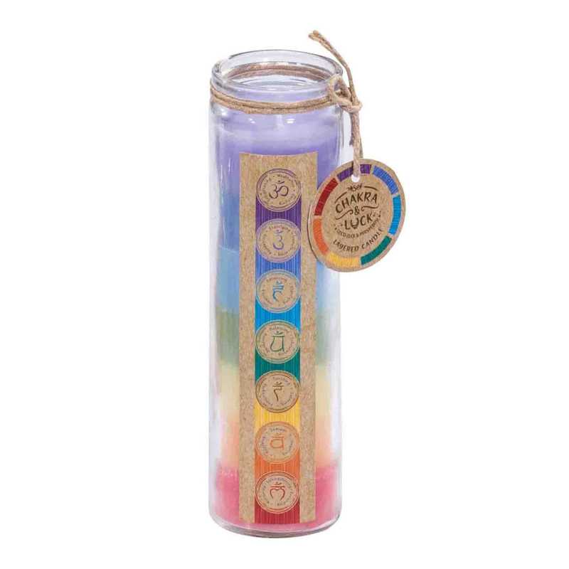 Vela frasco de vidrio CHAKRA&LUCK