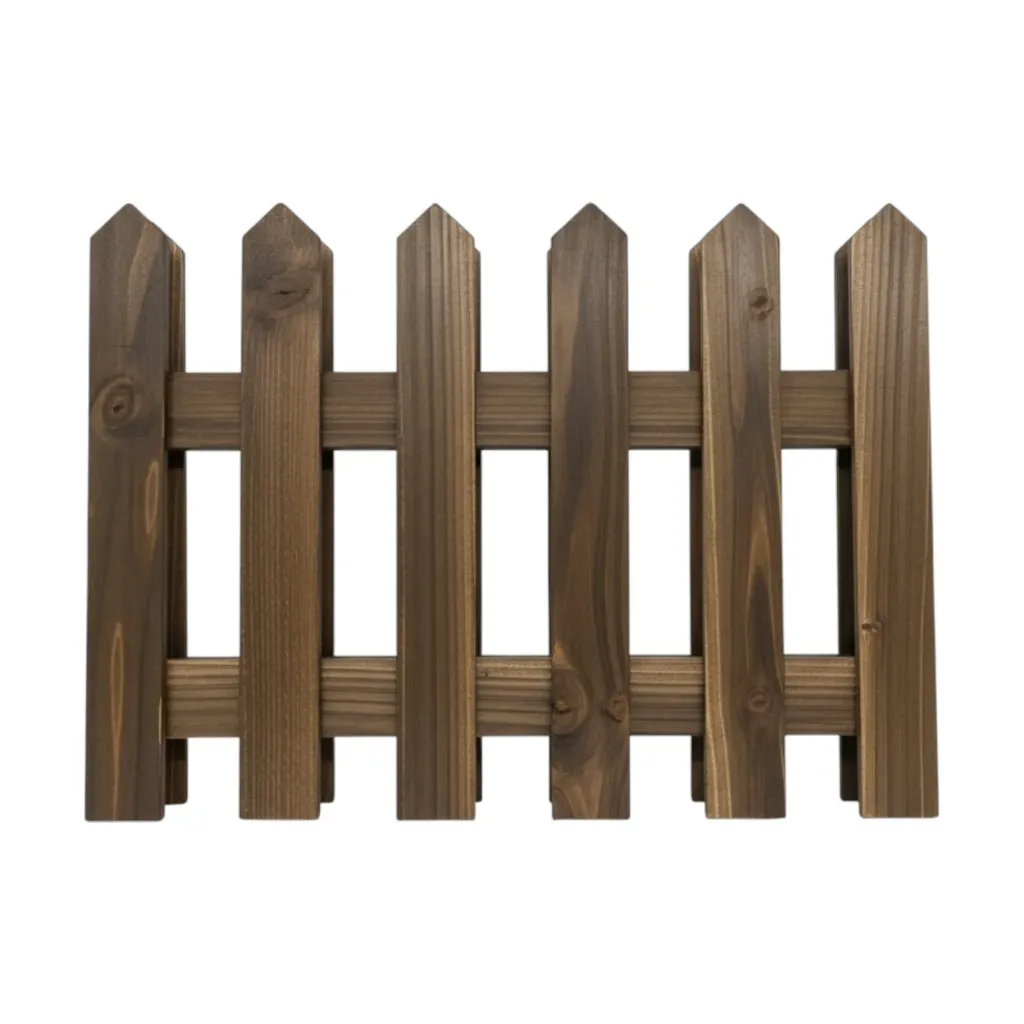 [HA3764] Cerco delimitador para jardín de madera x4