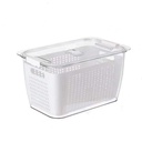Caja organizadora de acrílico, con escurridor y divisiones, en caja