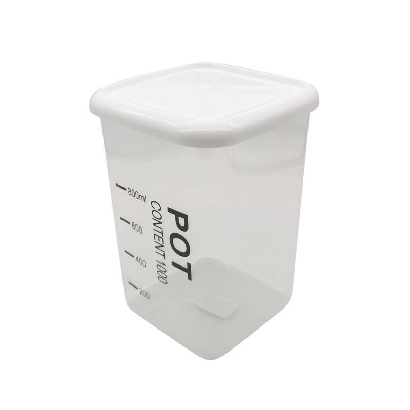 Frasco de plástico graduado, 800ml
