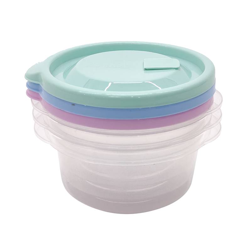 Vianda recipiente de plástico x3, 70ml