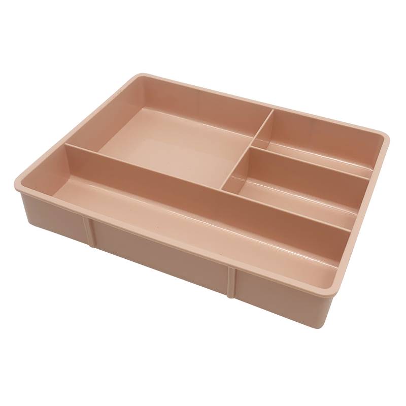 [HA4124] Organizador de plástico, 4 divisiones, 2 colores