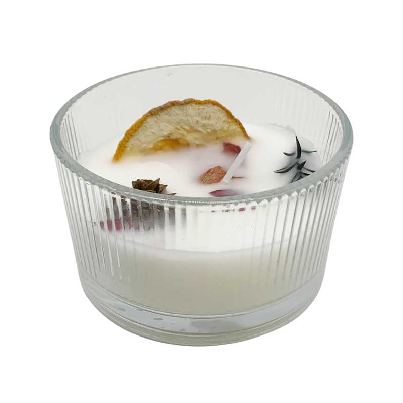 [HA4144] Vela aromática, frasco de vidrio, en caja PVC