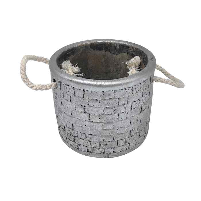 [HA4180] Maceta de cemento con agarre, 13cm