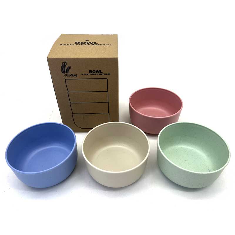[HA4287] Bowl compotera de fibra de trigo x4, en caja