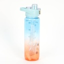 Botella deportiva graduada 1000ml, en bolsa, varios colores