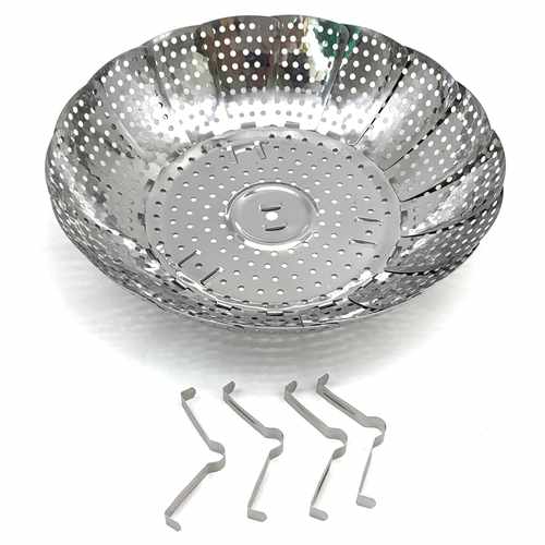 [HA4351] Vaporera plegable de acero inoxidable