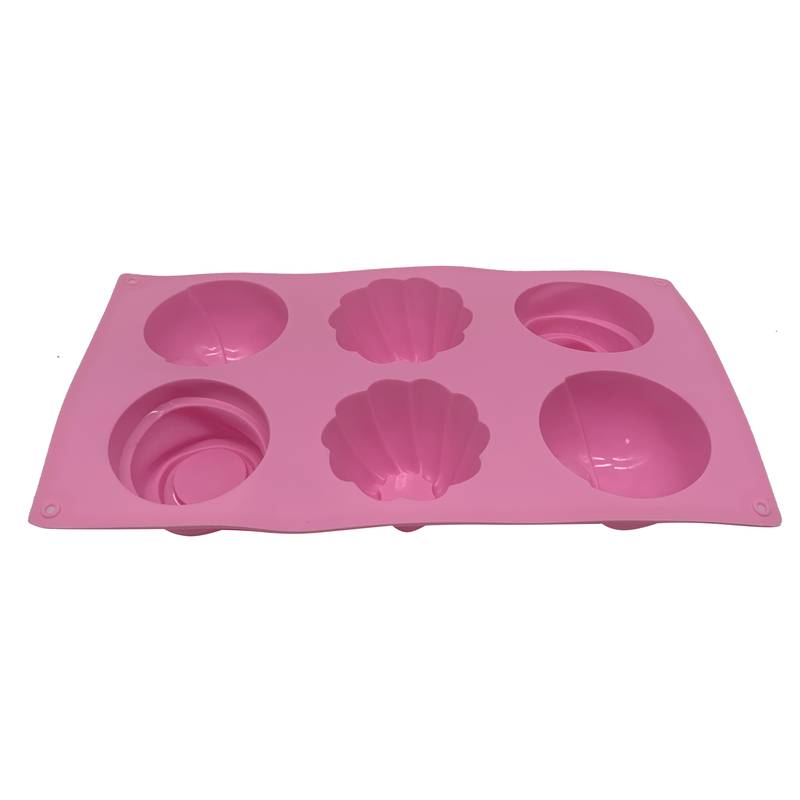 [HA4385] Molde de silicona para 6 cupcakes, ideal para horneados, chocolate, gelatina, etc, varios colores