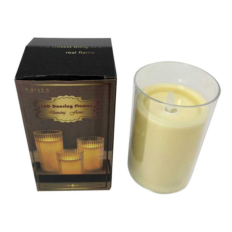 Vela LED en vaso 3AAA, en caja