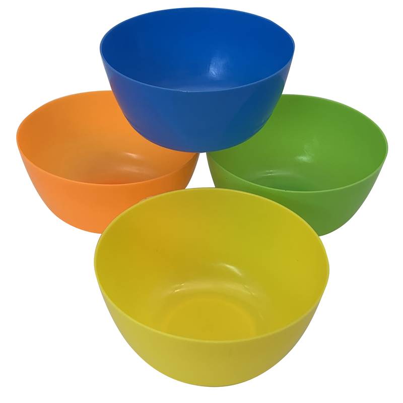 [HA4463] Bowl compotera de plástico x4, en red, varios colores