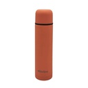 Termo 750ml bala color, pico botón, base antideslizante, Berlina ANARANJADO