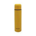 Termo 750ml bala color, pico botón, base antideslizante, Berlina MOSTAZA