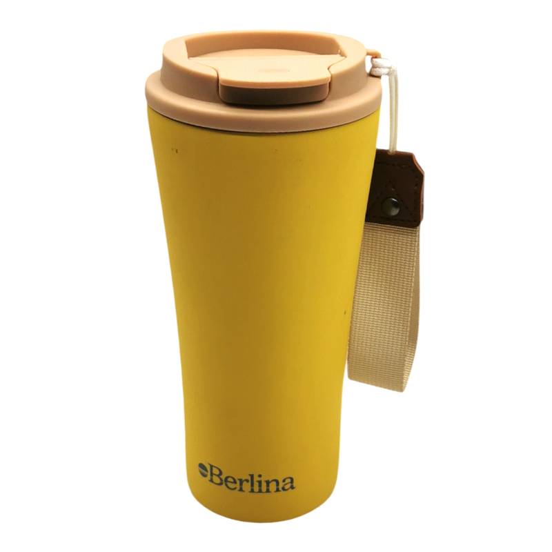 Vaso térmico 480ml Berlina MOSTAZA, en caja