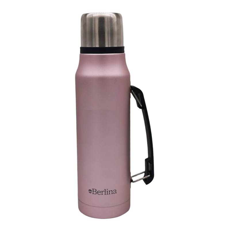 [HA4472C] Termo 1L acero ROSADO, base antideslizante, Berlina