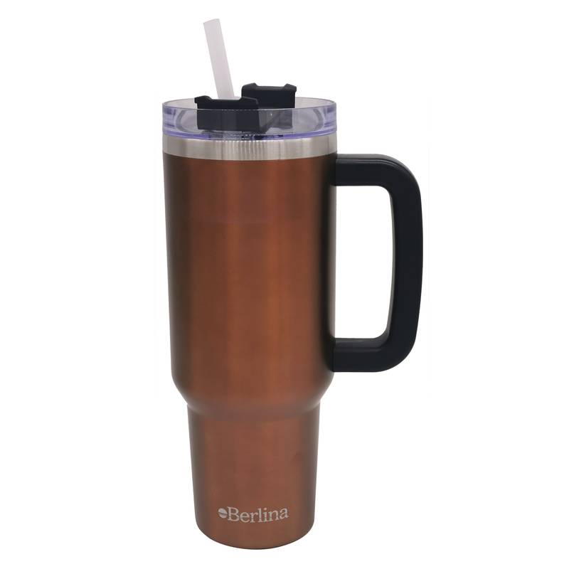 [HA4473A] Vaso térmico doble pared 1200ml, sorbito de plástico, Berlina COBRE