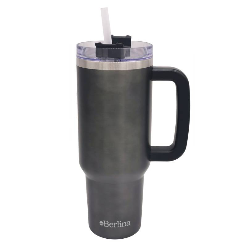 Vaso térmico doble pared 1200ml, sorbito de plástico, Berlina GRIS